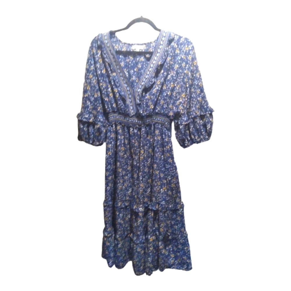 Max Studio Prairie Dress Large NWOT